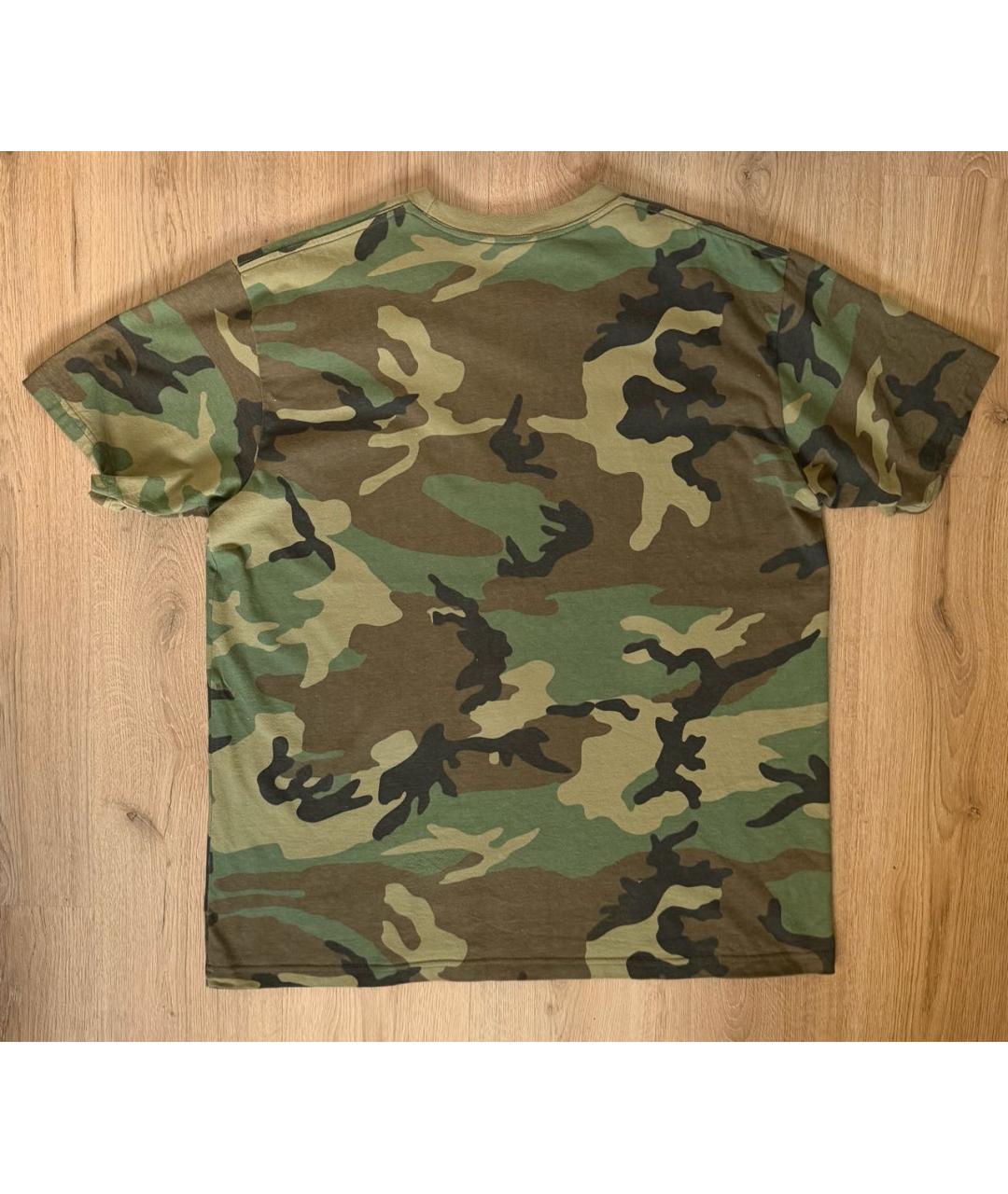 SUPREME Зеленая хлопковая футболка, фото 2