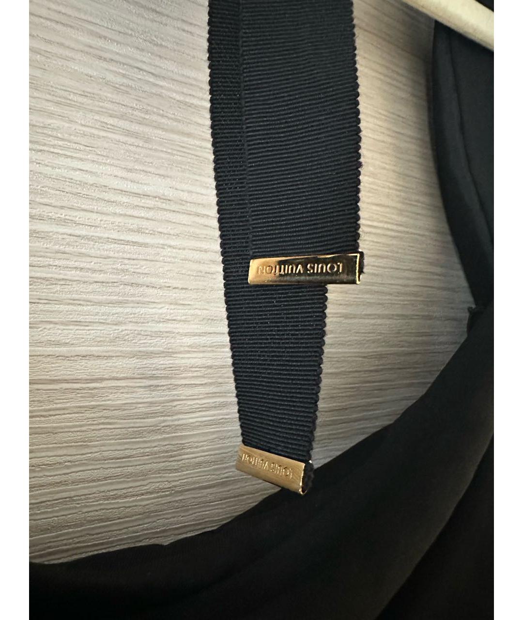 LOUIS VUITTON Черное вискозное коктейльное платье, фото 7