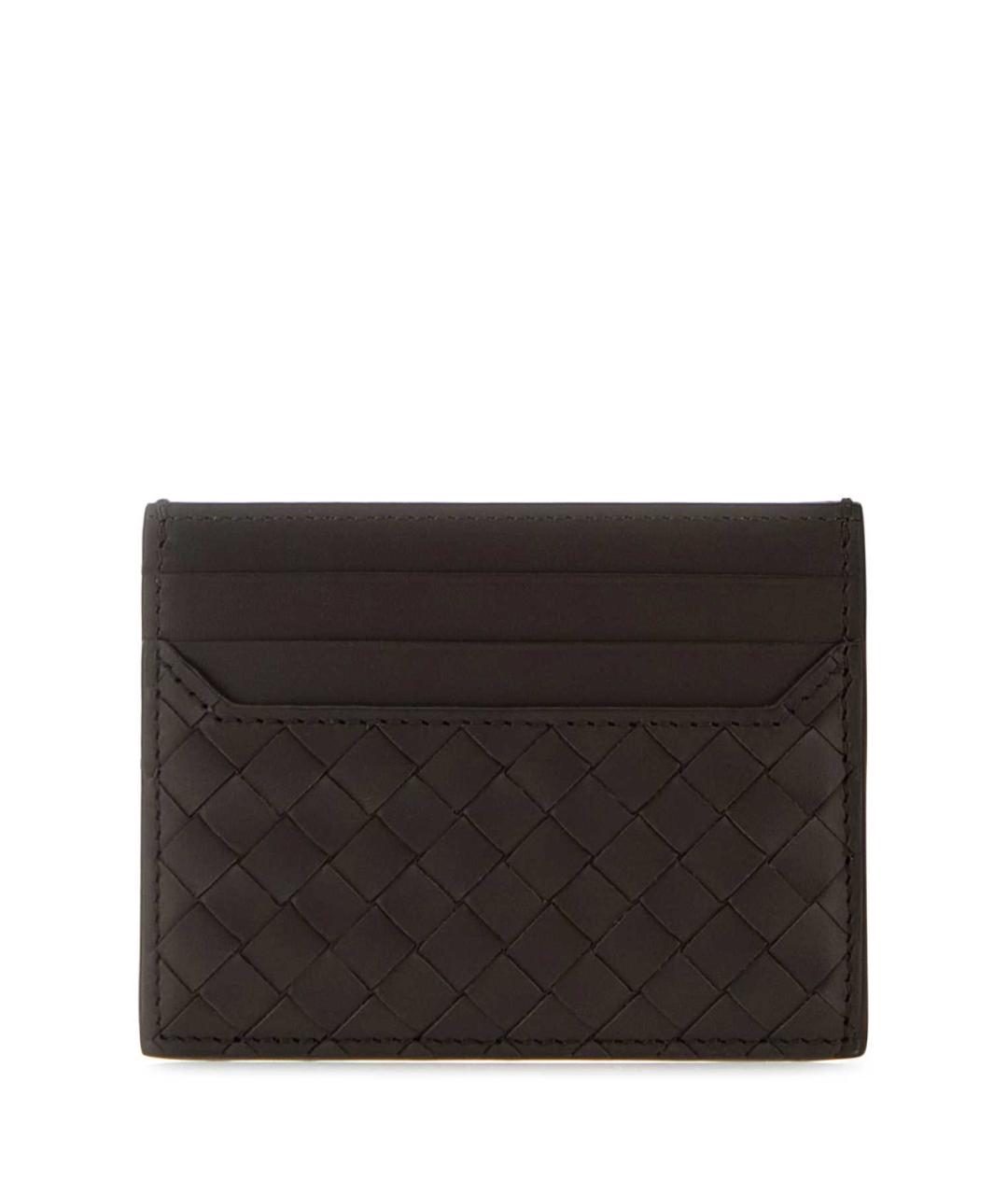 BOTTEGA VENETA Коричневый кожаный кардхолдер, фото 3