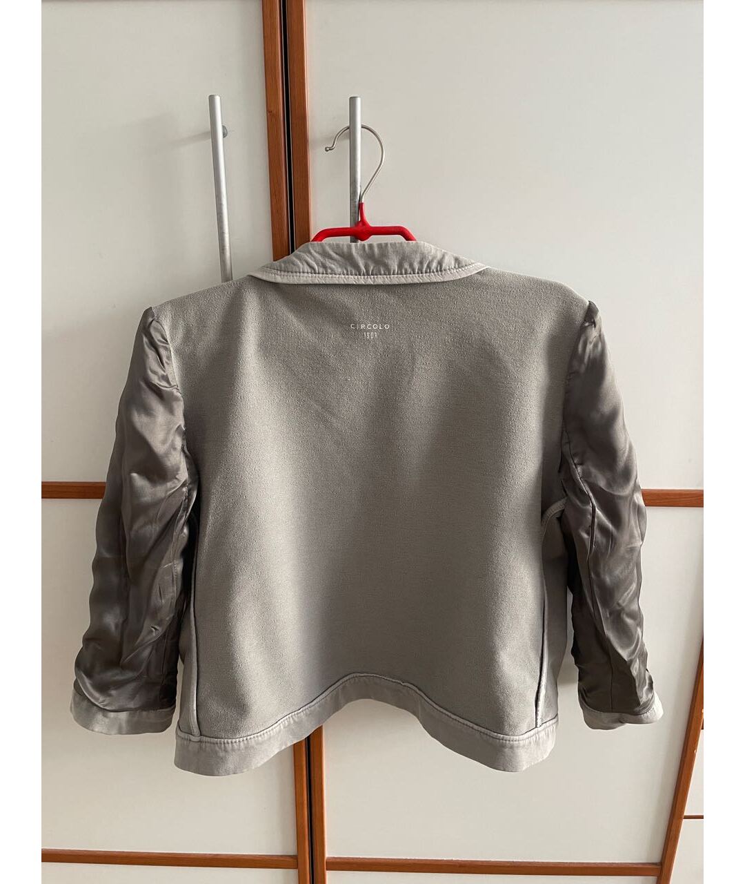 CIRCOLO 1901 Серый хлопко-эластановый жакет/пиджак, фото 3