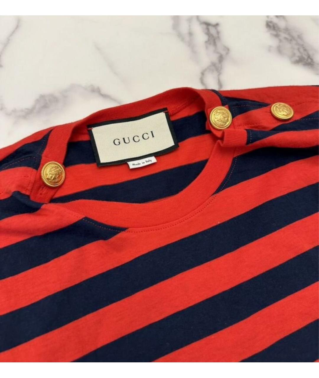 GUCCI Мульти хлопковая майка, фото 4