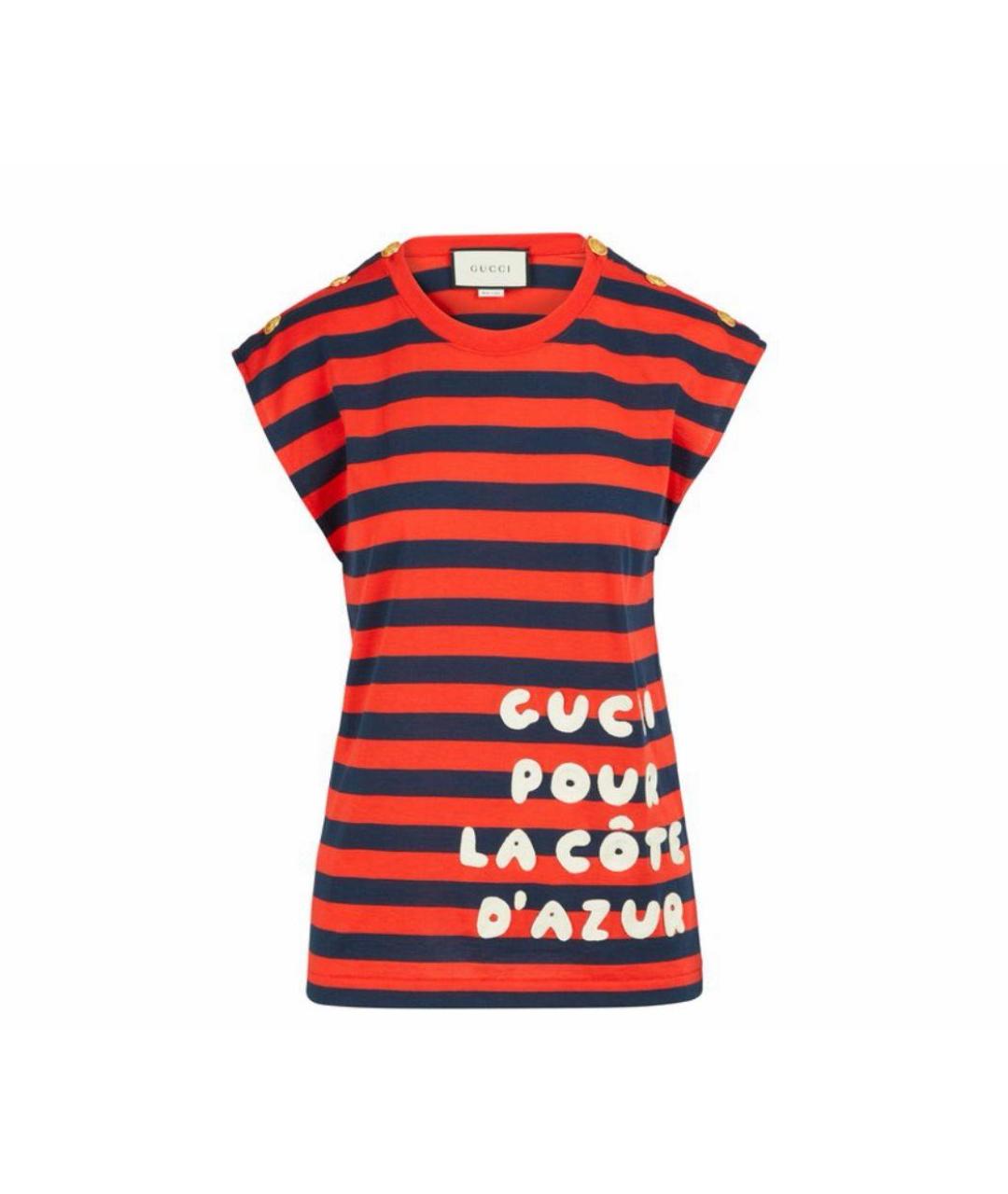 GUCCI Мульти хлопковая майка, фото 8