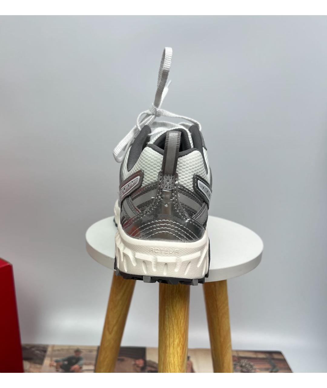 NEW BALANCE Серебряные текстильные низкие кроссовки / кеды, фото 7