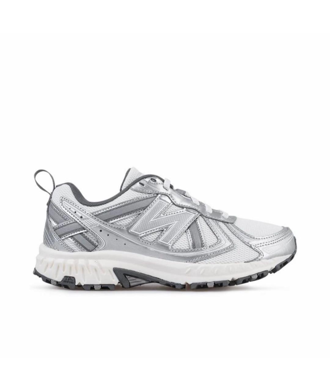 NEW BALANCE Серебряные текстильные низкие кроссовки / кеды, фото 1