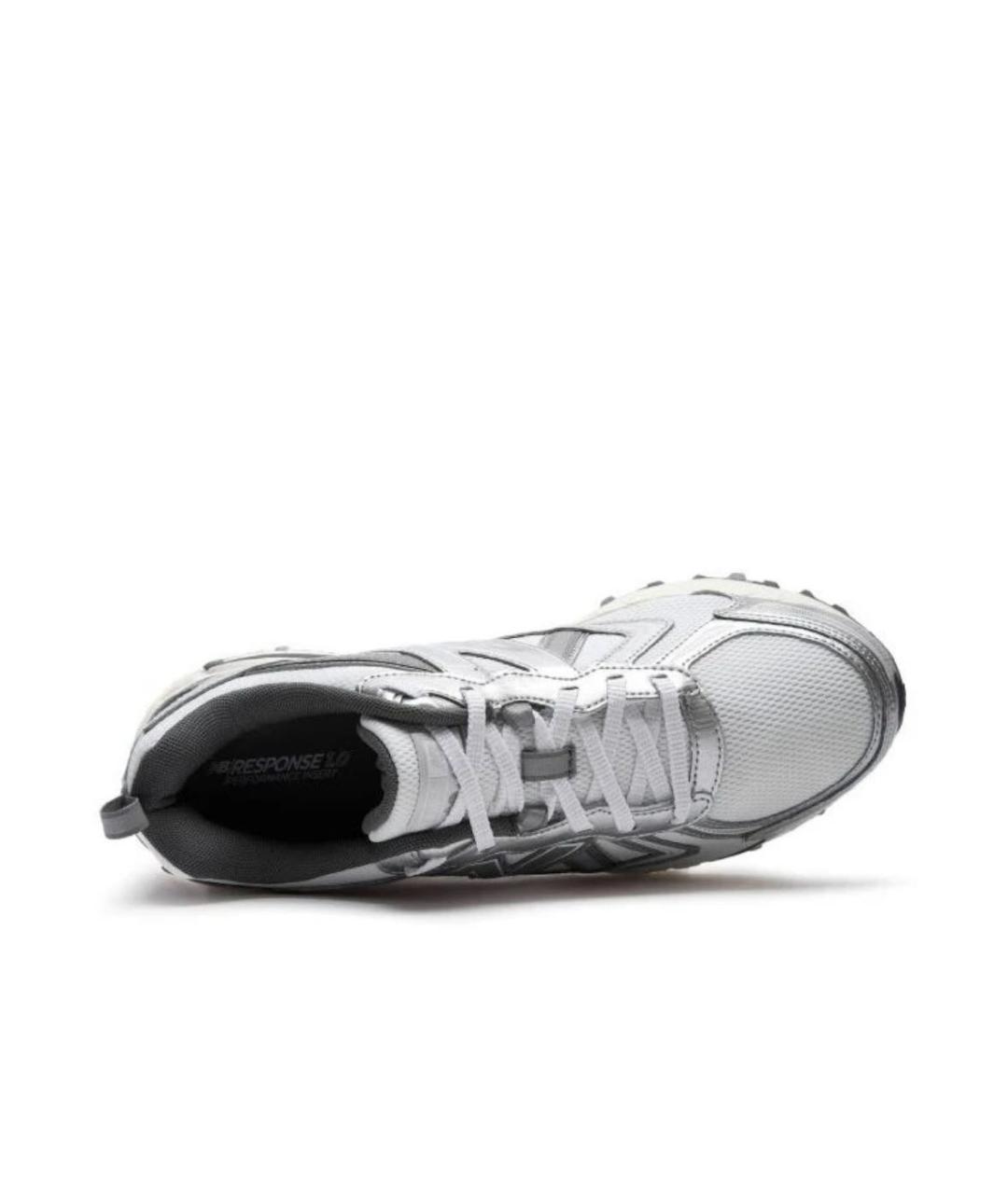 NEW BALANCE Серебряные текстильные низкие кроссовки / кеды, фото 3