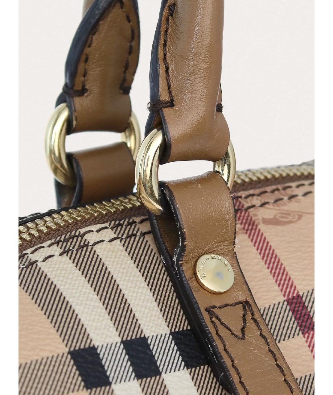 BURBERRY Бежевая кожаная сумка через плечо, фото 8