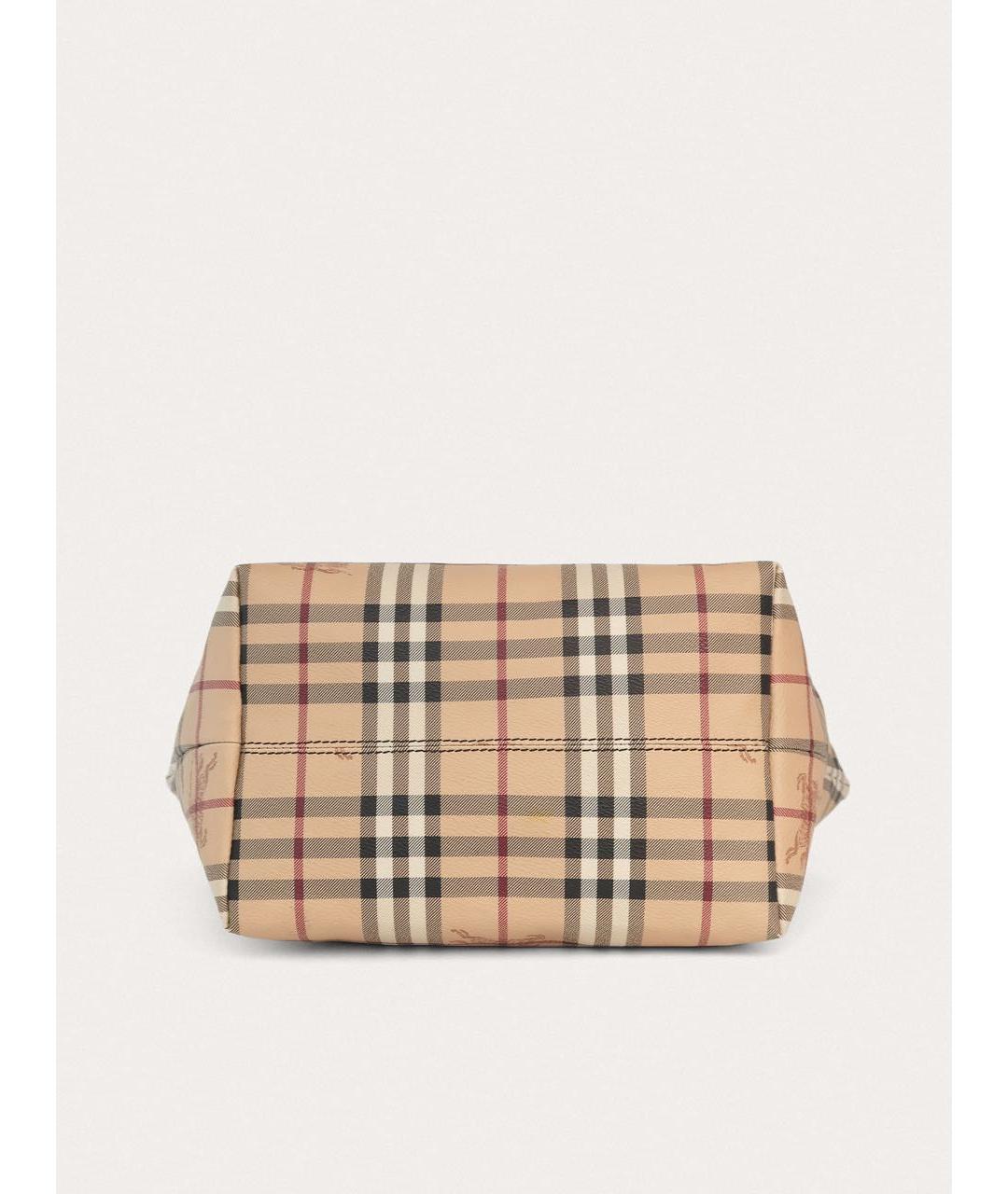 BURBERRY Бежевая кожаная сумка через плечо, фото 5