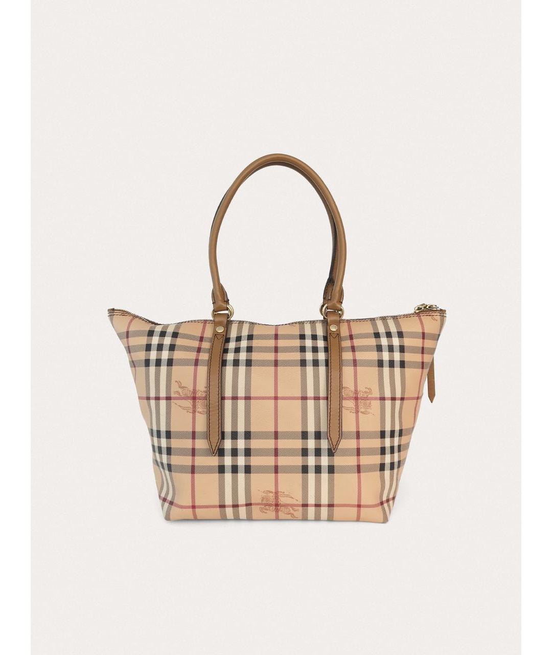 BURBERRY Бежевая кожаная сумка через плечо, фото 3