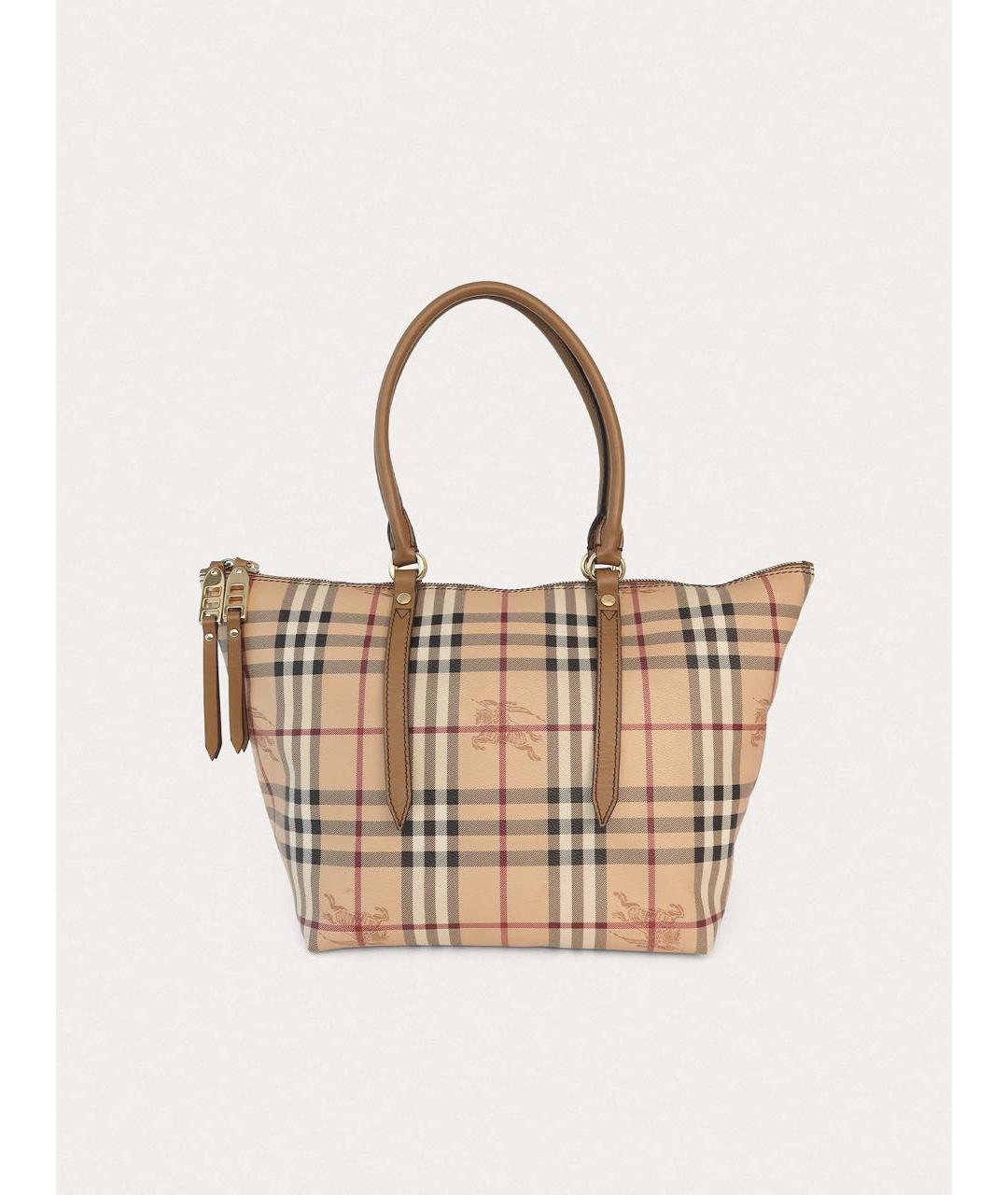 BURBERRY Бежевая кожаная сумка через плечо, фото 9