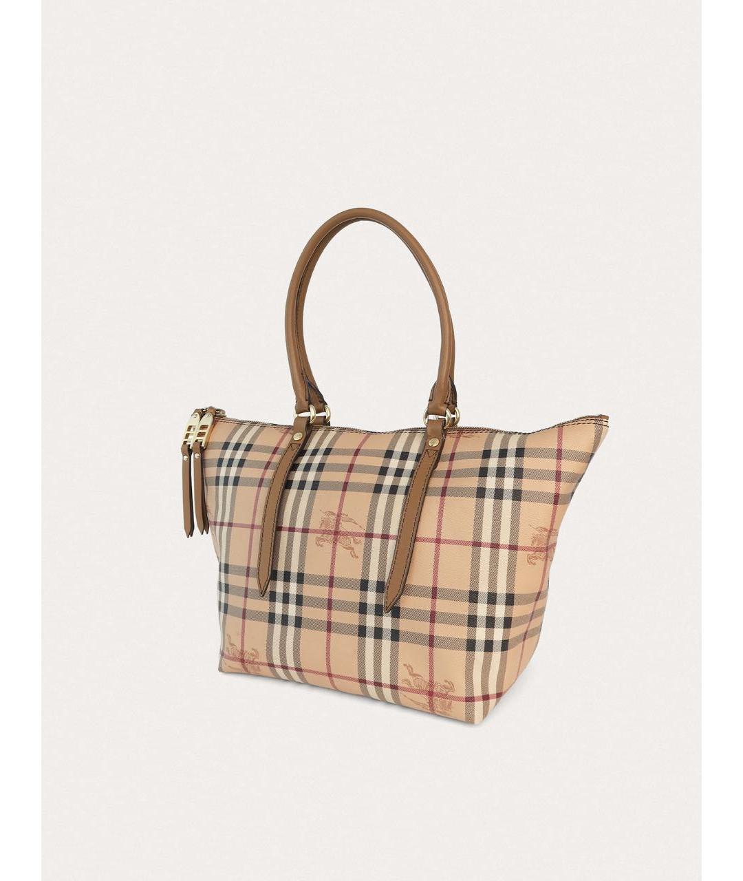 BURBERRY Бежевая кожаная сумка через плечо, фото 2