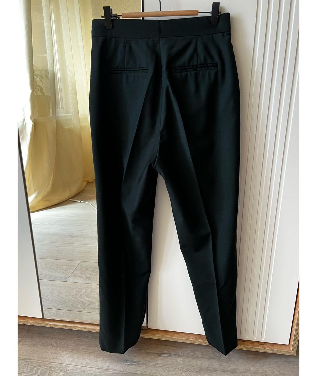 STELLA MCCARTNEY Зеленые шерстяные прямые брюки, фото 2