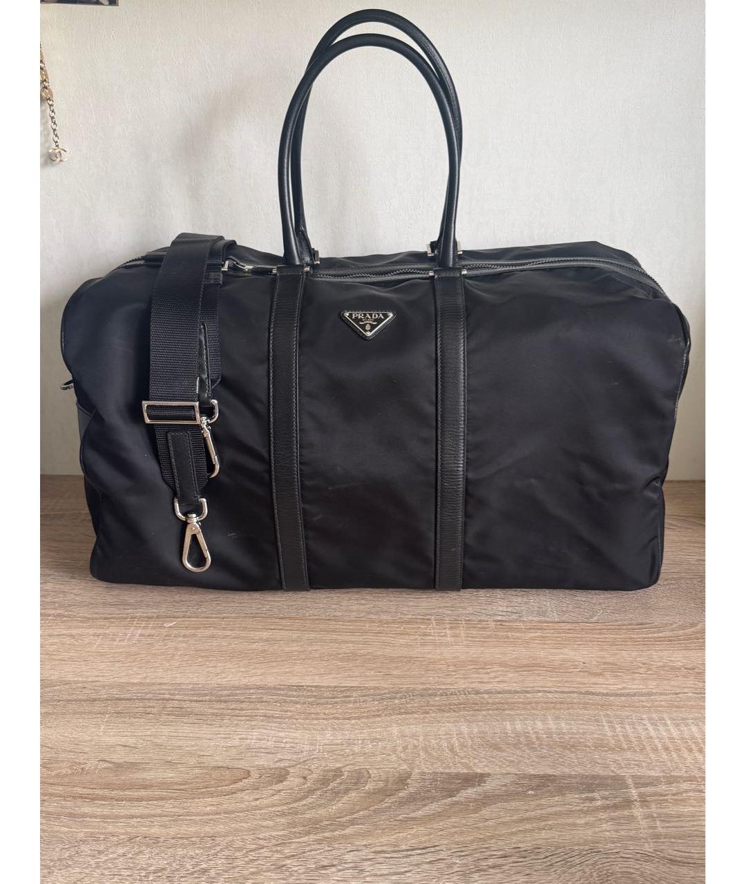 PRADA Черная дорожная/спортивная сумка, фото 9