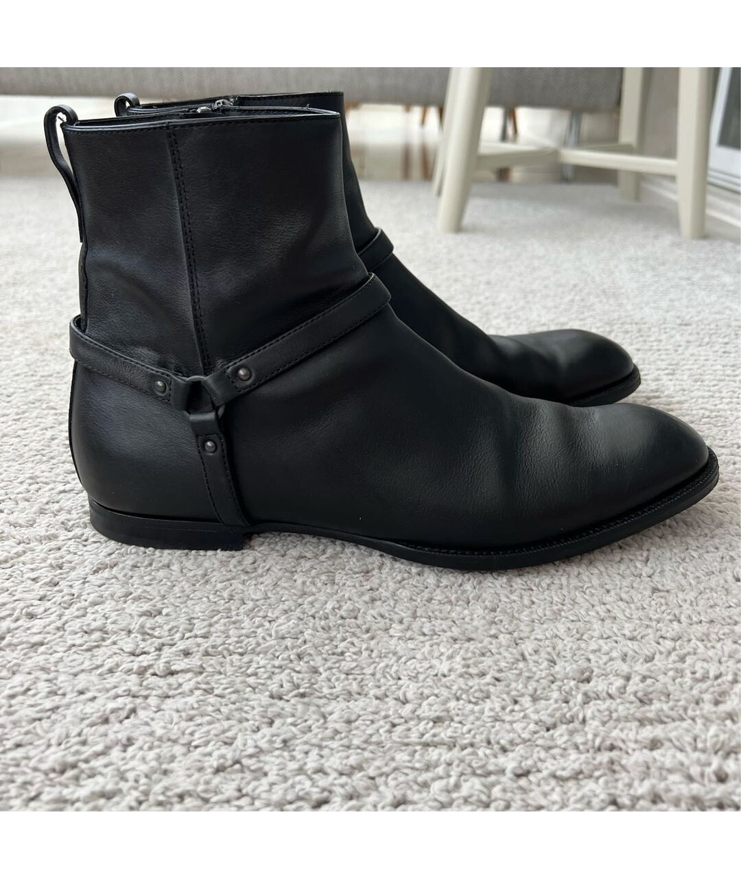 BOTTEGA VENETA Черные кожаные высокие ботинки, фото 9