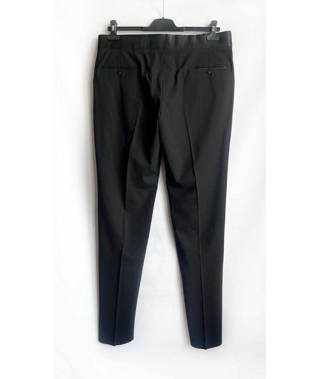 ARMANI COLLEZIONI Черные шерстяные классические брюки, фото 2