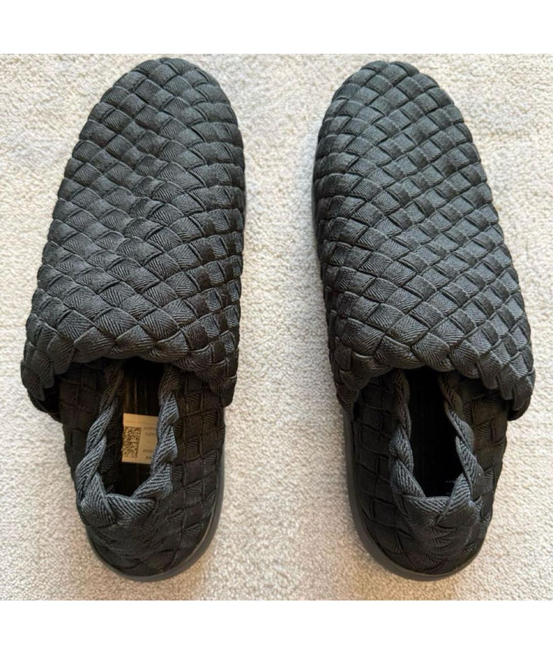 BOTTEGA VENETA Черные текстильные лоферы, фото 3