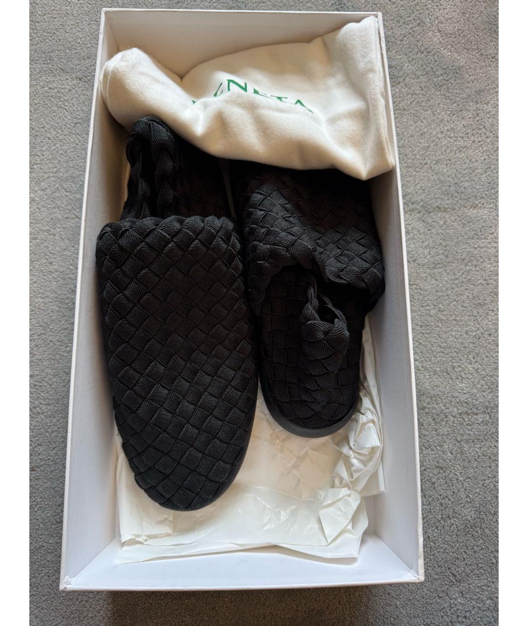 BOTTEGA VENETA Черные текстильные лоферы, фото 6