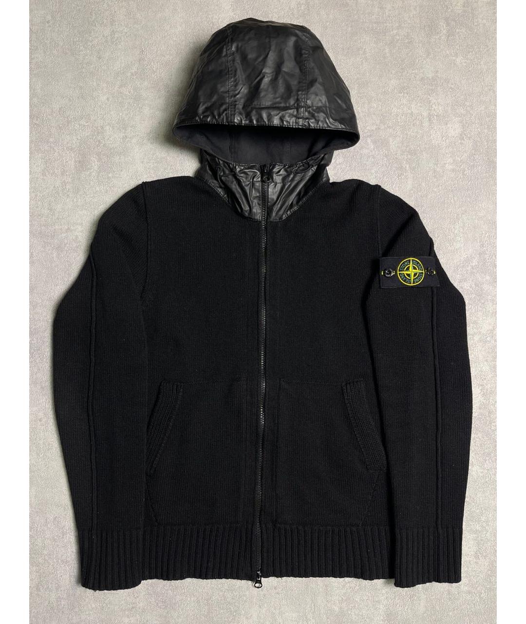 STONE ISLAND Черный шерстяной джемпер / свитер, фото 6