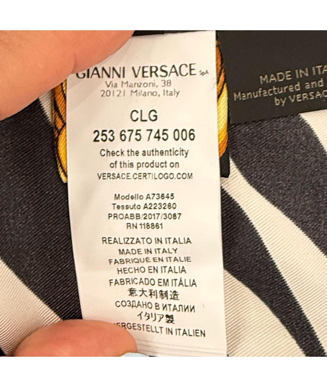 VERSACE Мульти шелковая рубашка, фото 8