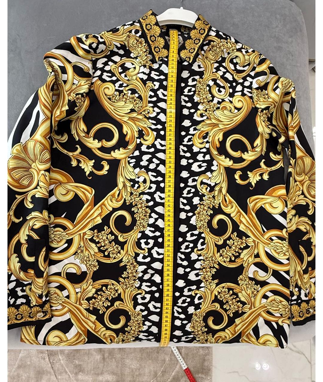 VERSACE Мульти шелковая рубашка, фото 4