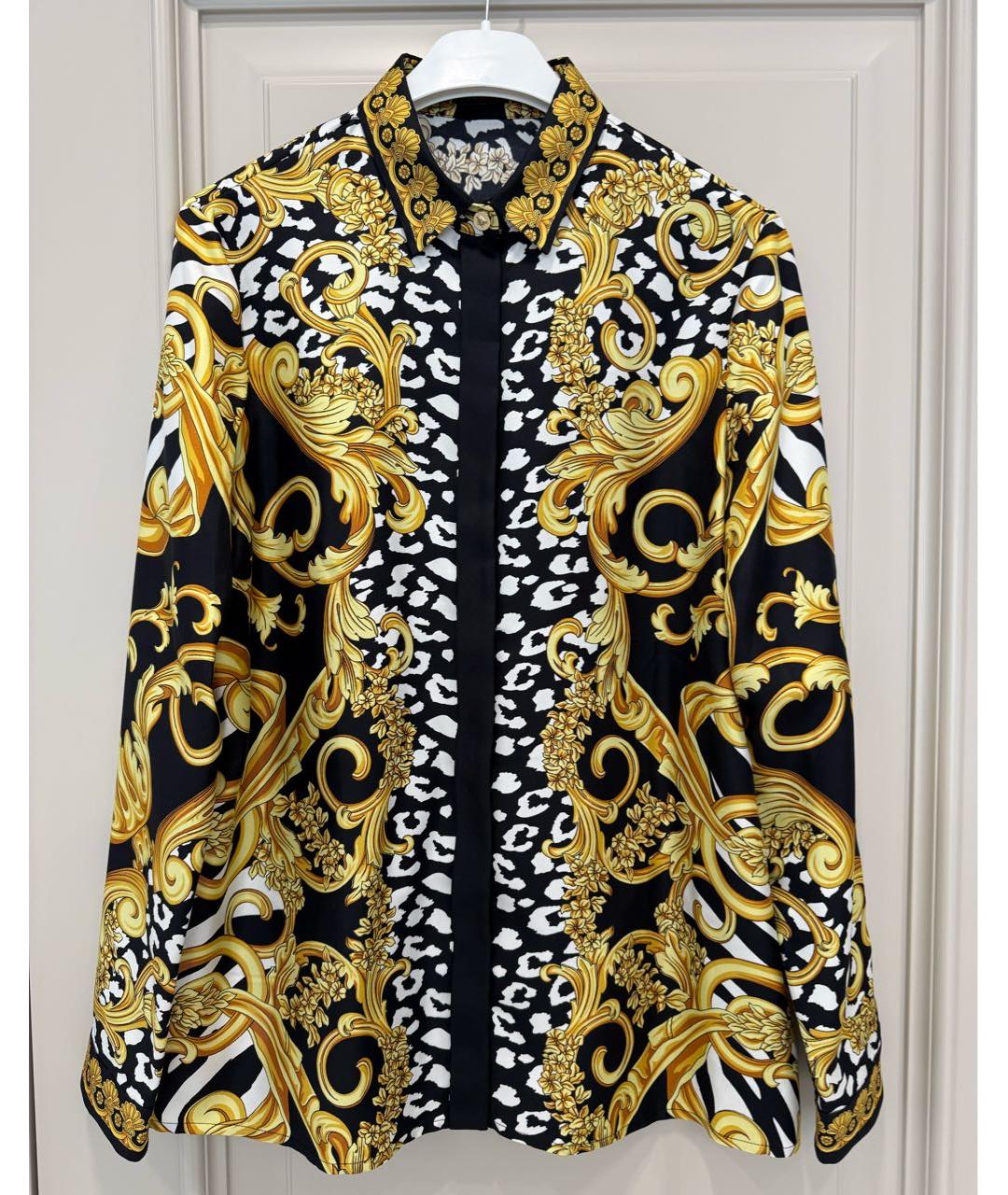 VERSACE Мульти шелковая рубашка, фото 9