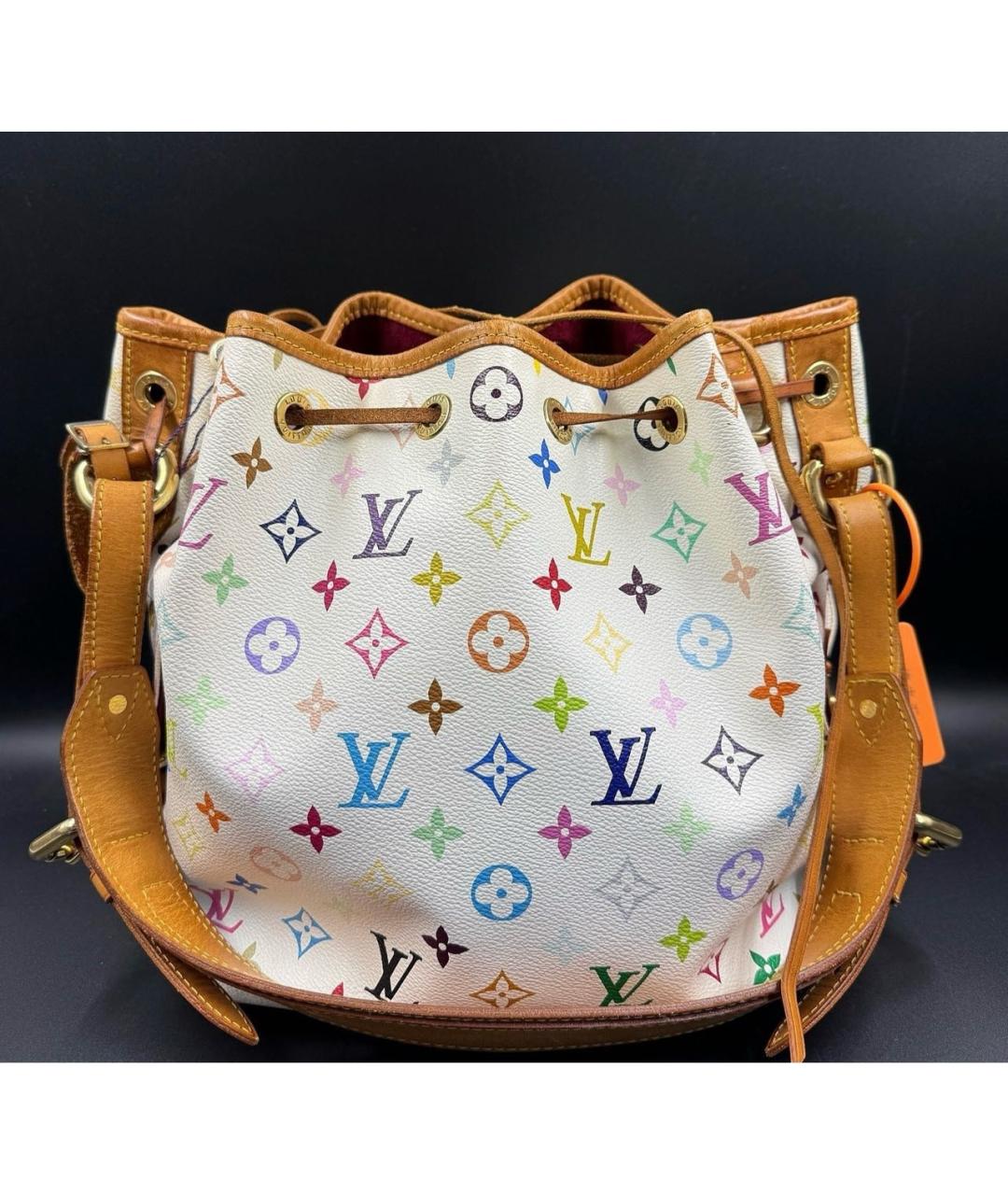 LOUIS VUITTON Белая кожаная сумка тоут, фото 2