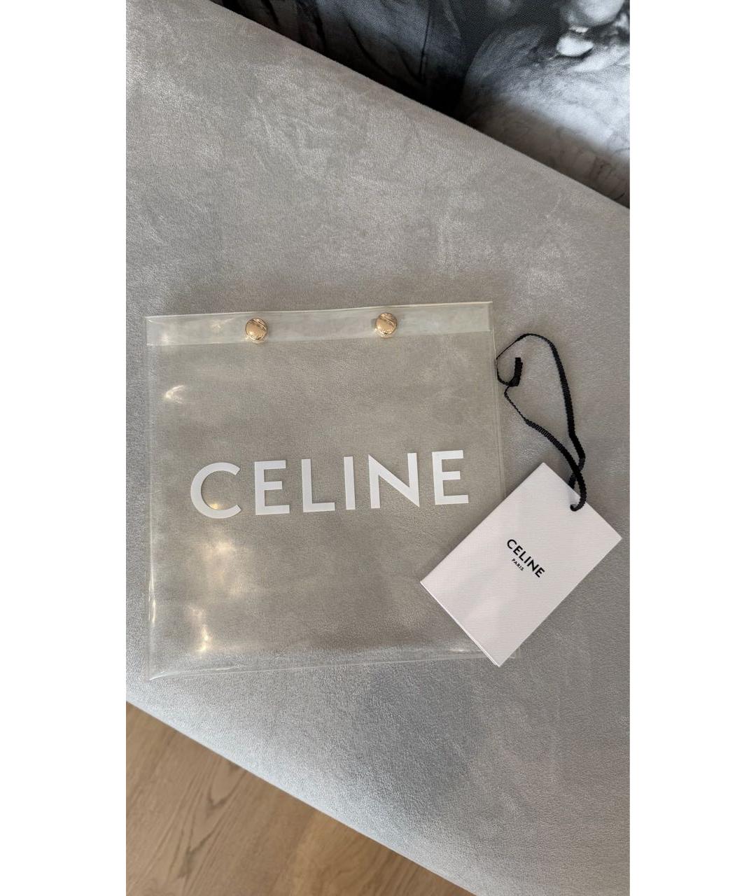 CELINE Черная хлопковая майка, фото 7