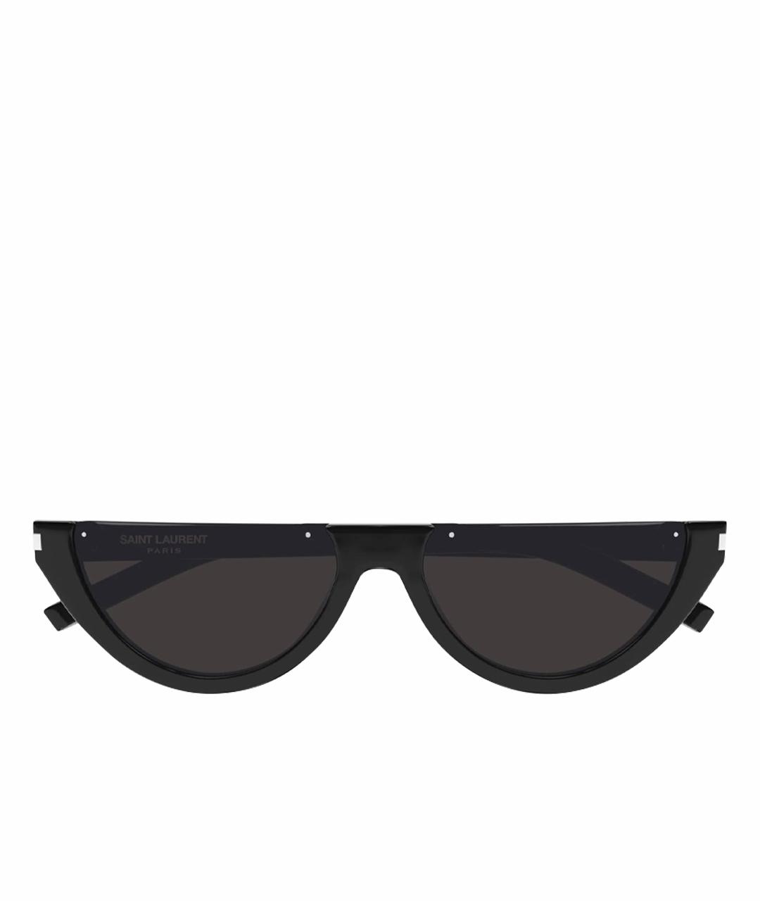SAINT LAURENT Черные пластиковые солнцезащитные очки, фото 1