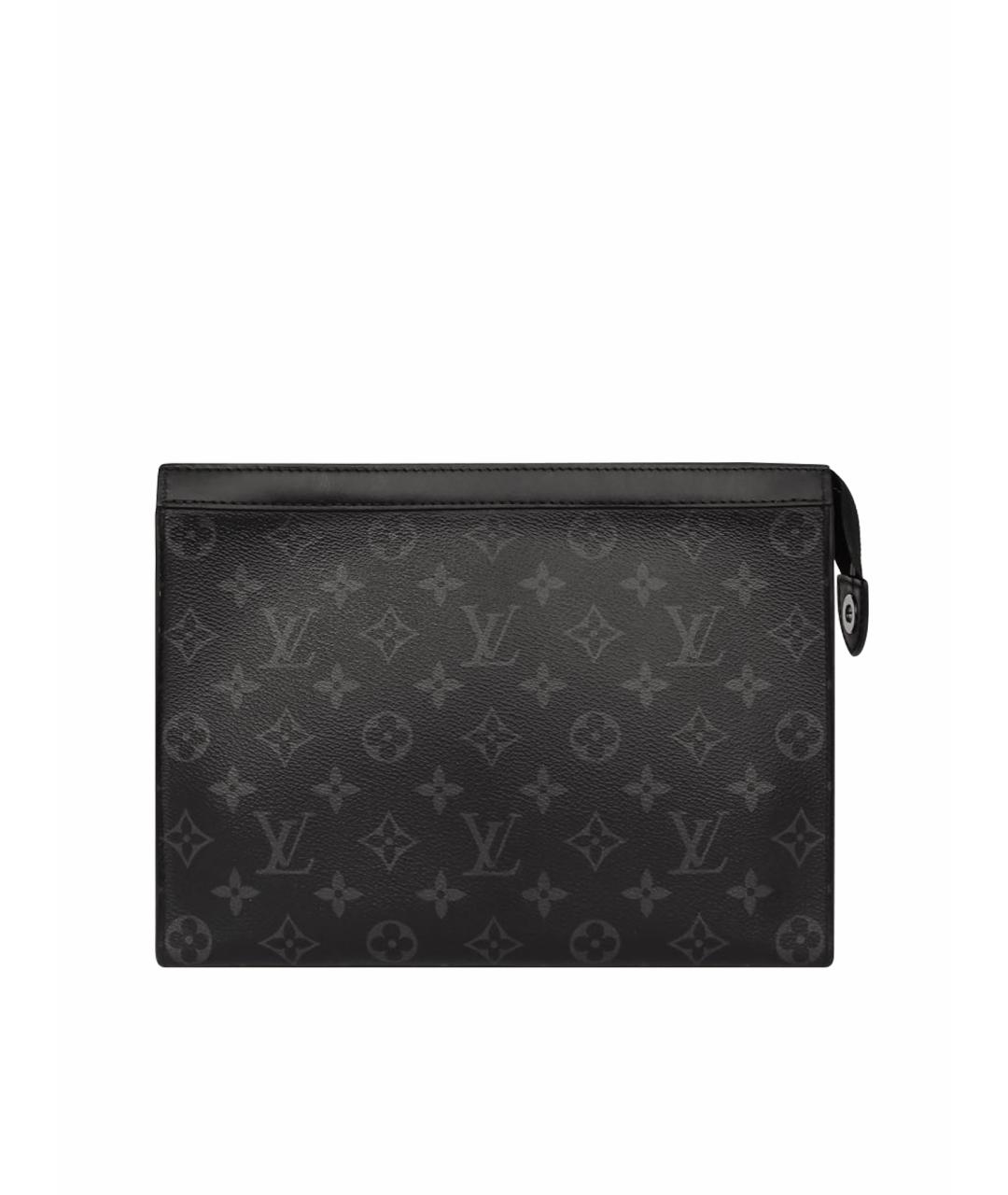 LOUIS VUITTON Черная кожаная папка для документов, фото 1