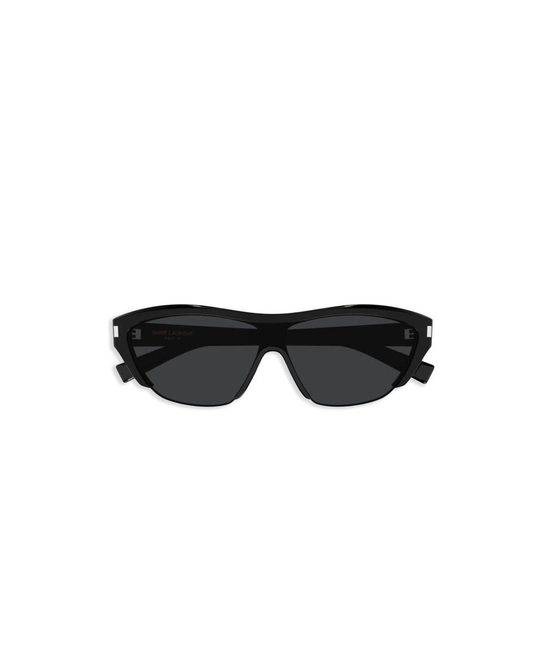 SAINT LAURENT Черные пластиковые солнцезащитные очки, фото 4