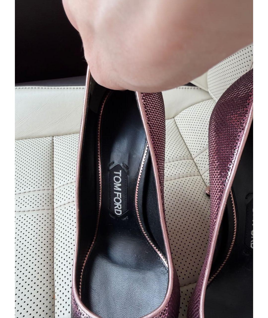 TOM FORD Розовые кожаные туфли, фото 3
