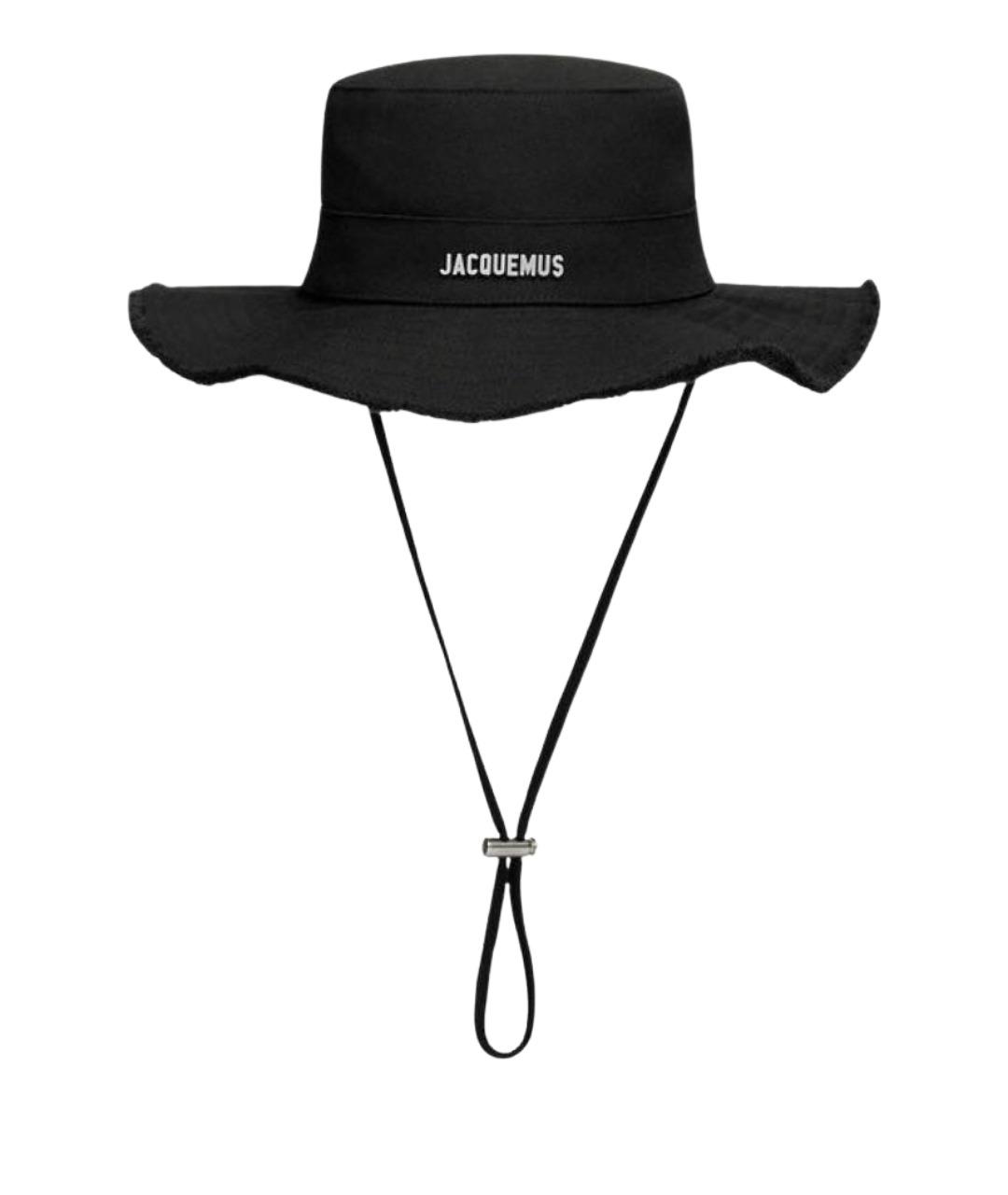 JACQUEMUS Черная хлопковая панама, фото 1