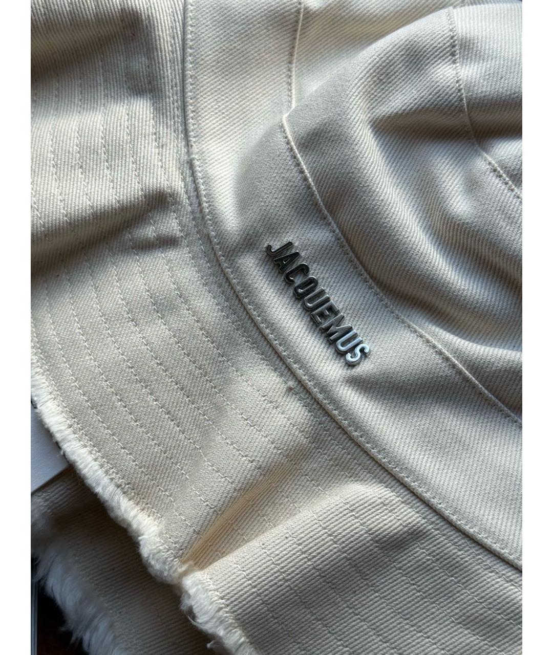 JACQUEMUS Бежевая хлопковая панама, фото 3
