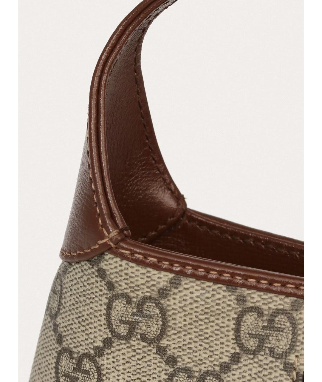 GUCCI Бежевая сумка с короткими ручками, фото 6