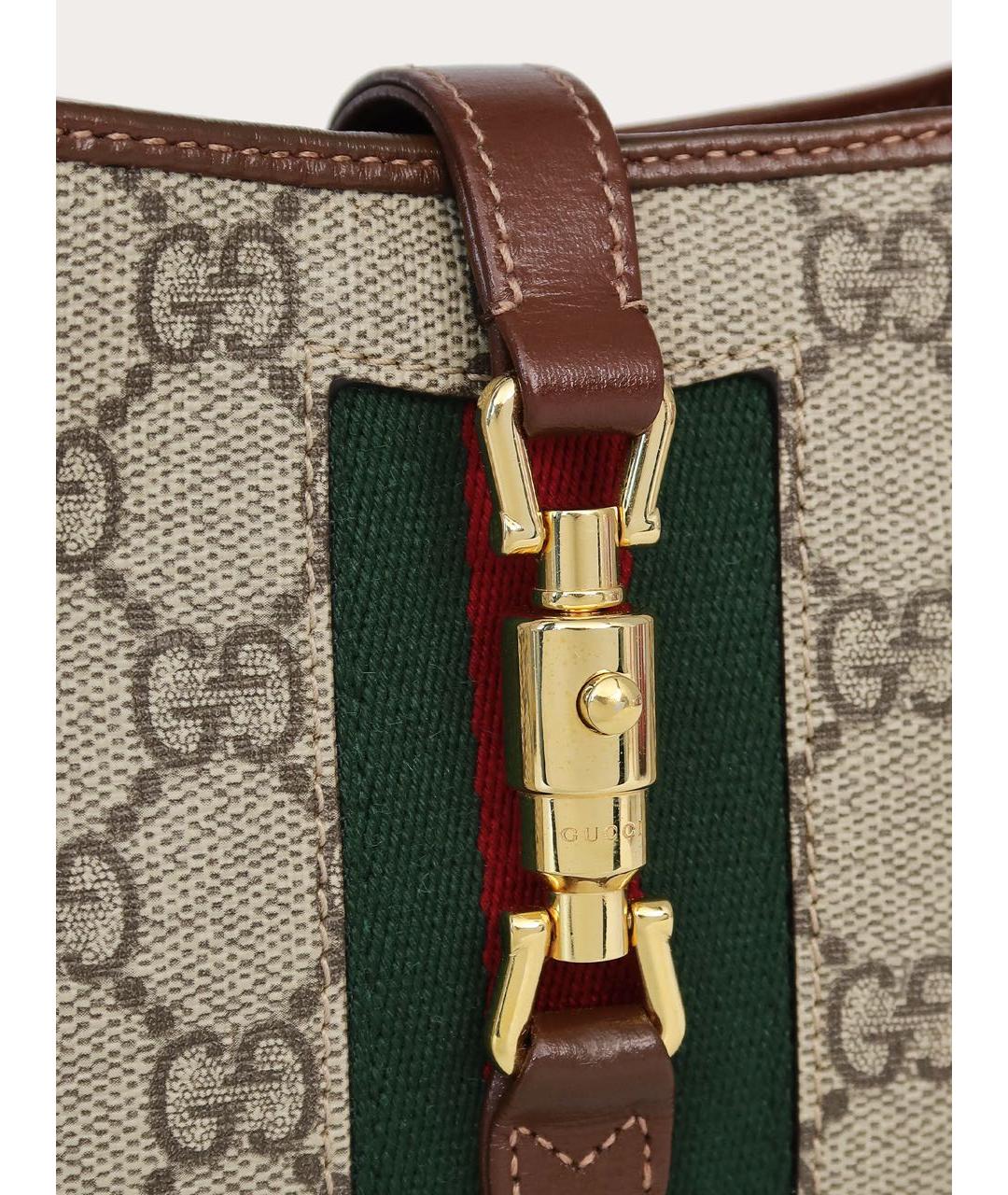 GUCCI Бежевая сумка с короткими ручками, фото 5