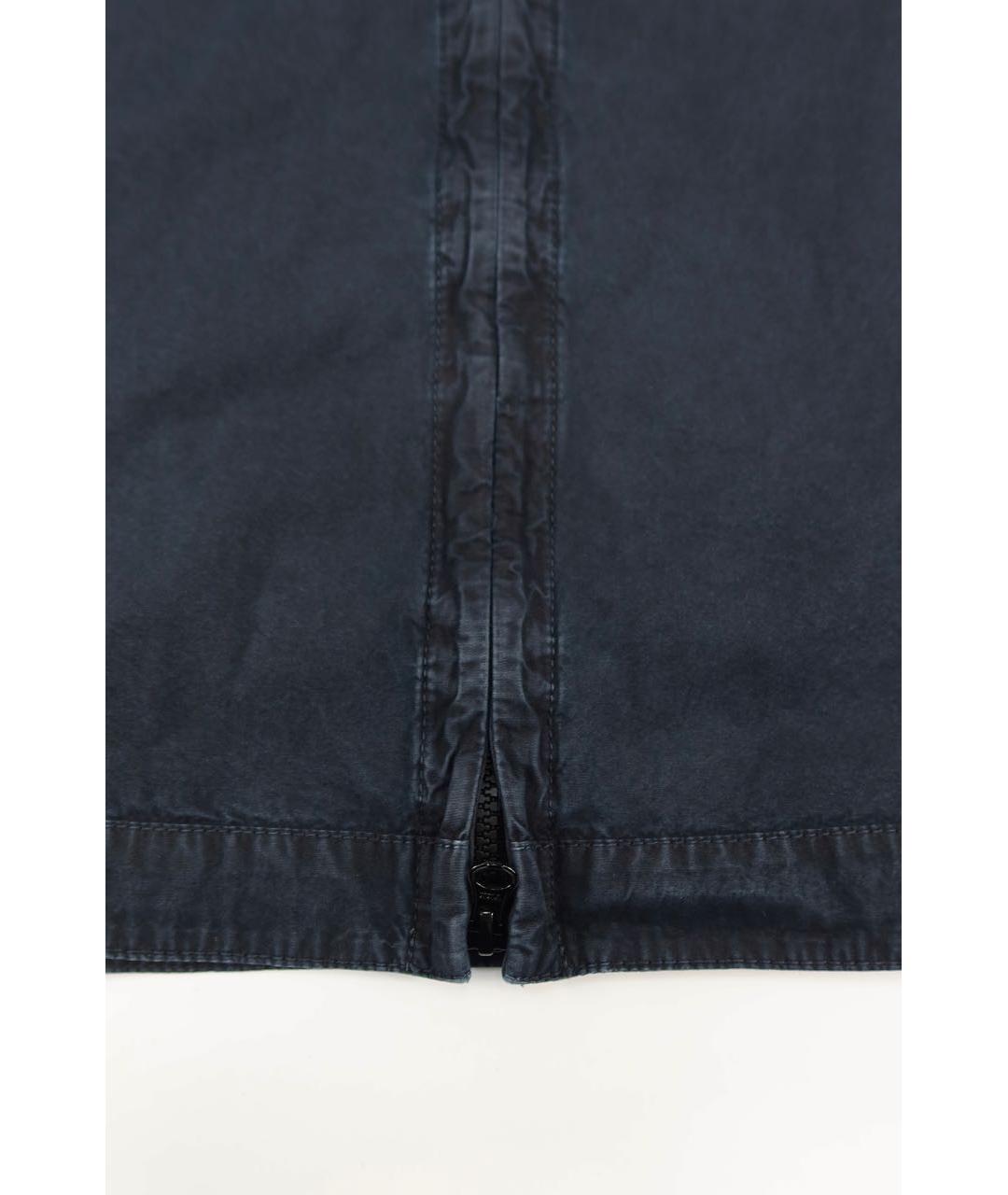 STONE ISLAND Синяя хлопковая кэжуал рубашка, фото 2