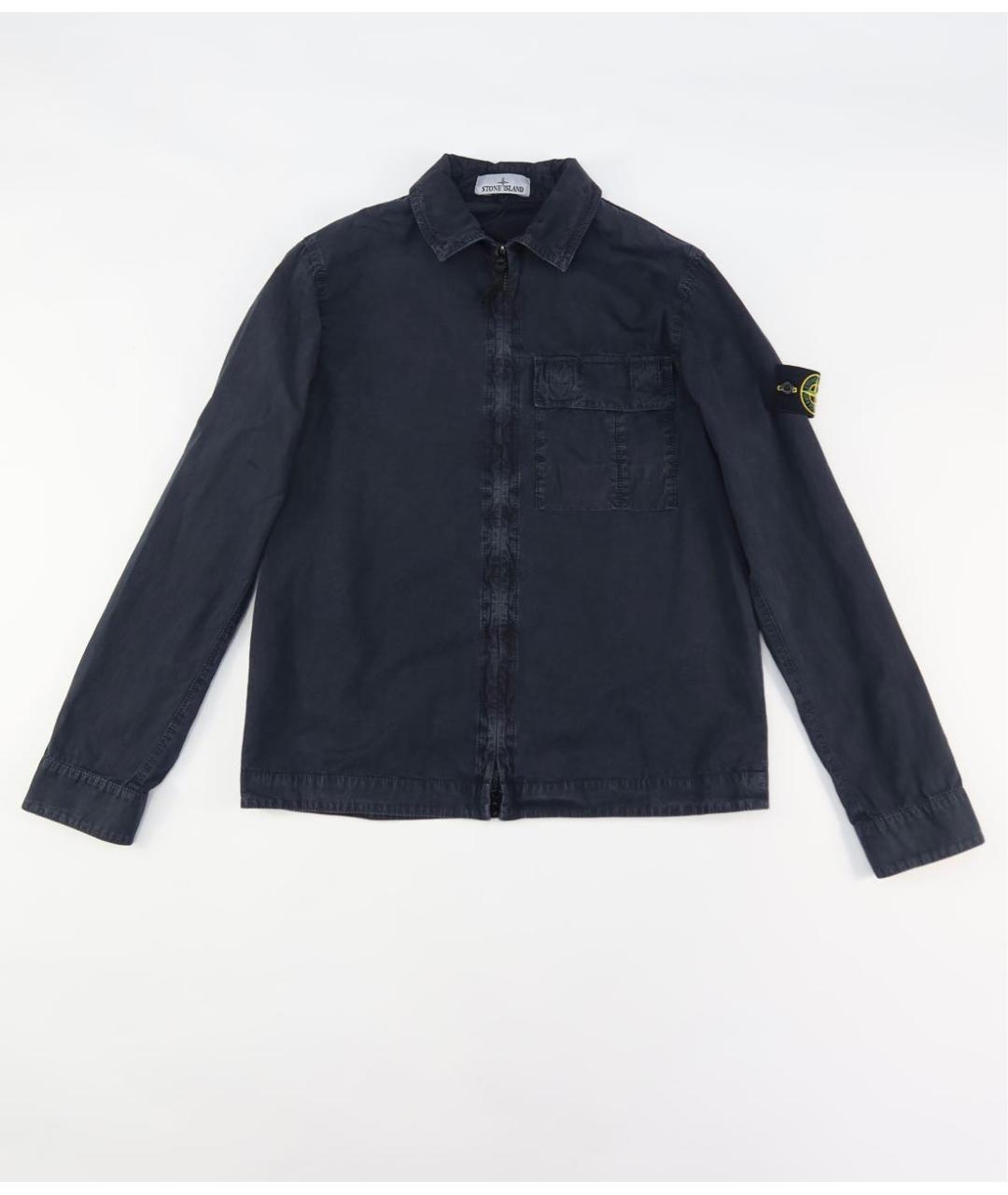 STONE ISLAND Синяя хлопковая кэжуал рубашка, фото 7