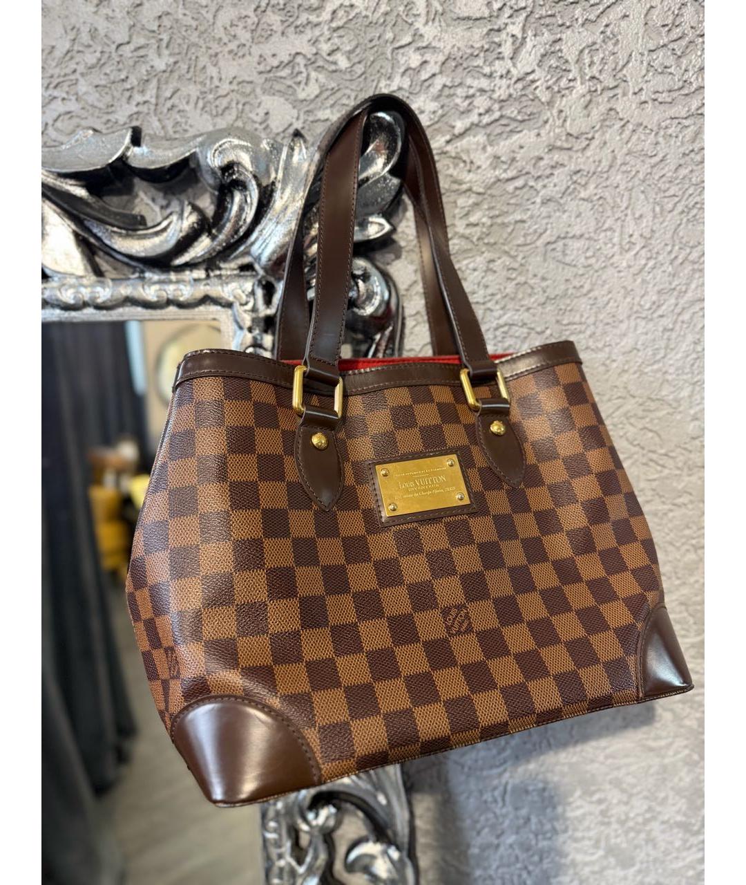 LOUIS VUITTON Коричневая сумка тоут, фото 2