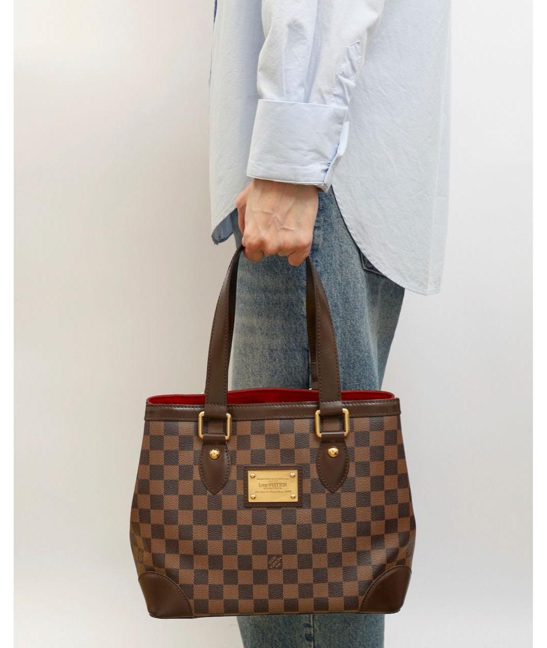 LOUIS VUITTON Коричневая сумка тоут, фото 6