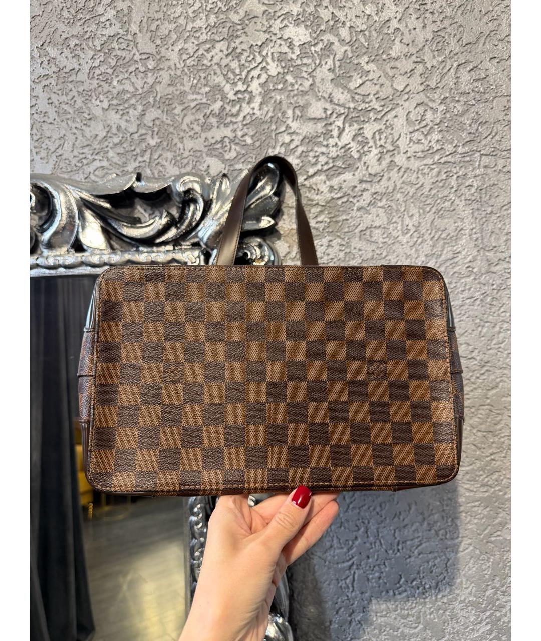 LOUIS VUITTON Коричневая сумка тоут, фото 5