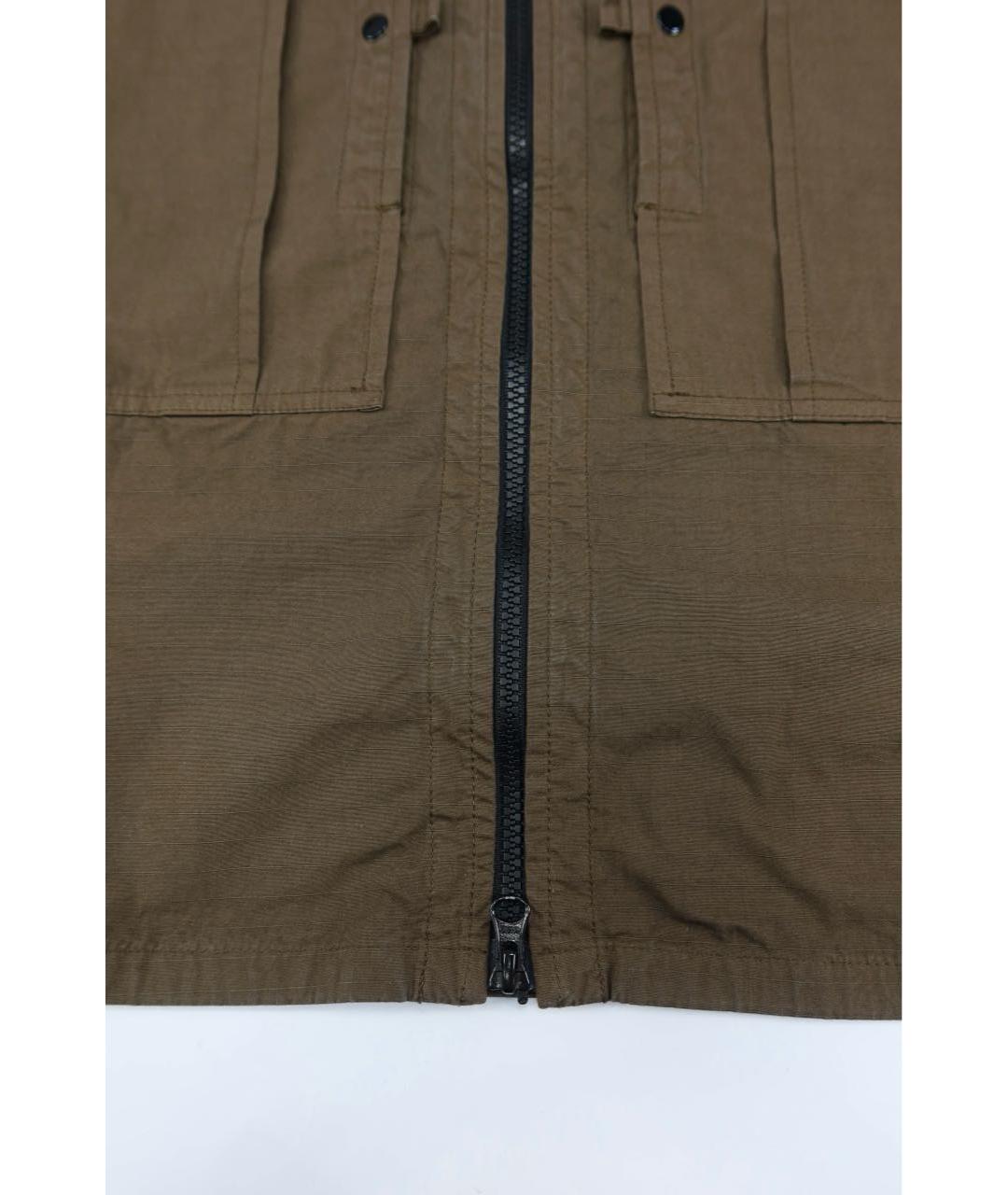 STONE ISLAND Коричневая хлопковая кэжуал рубашка, фото 2