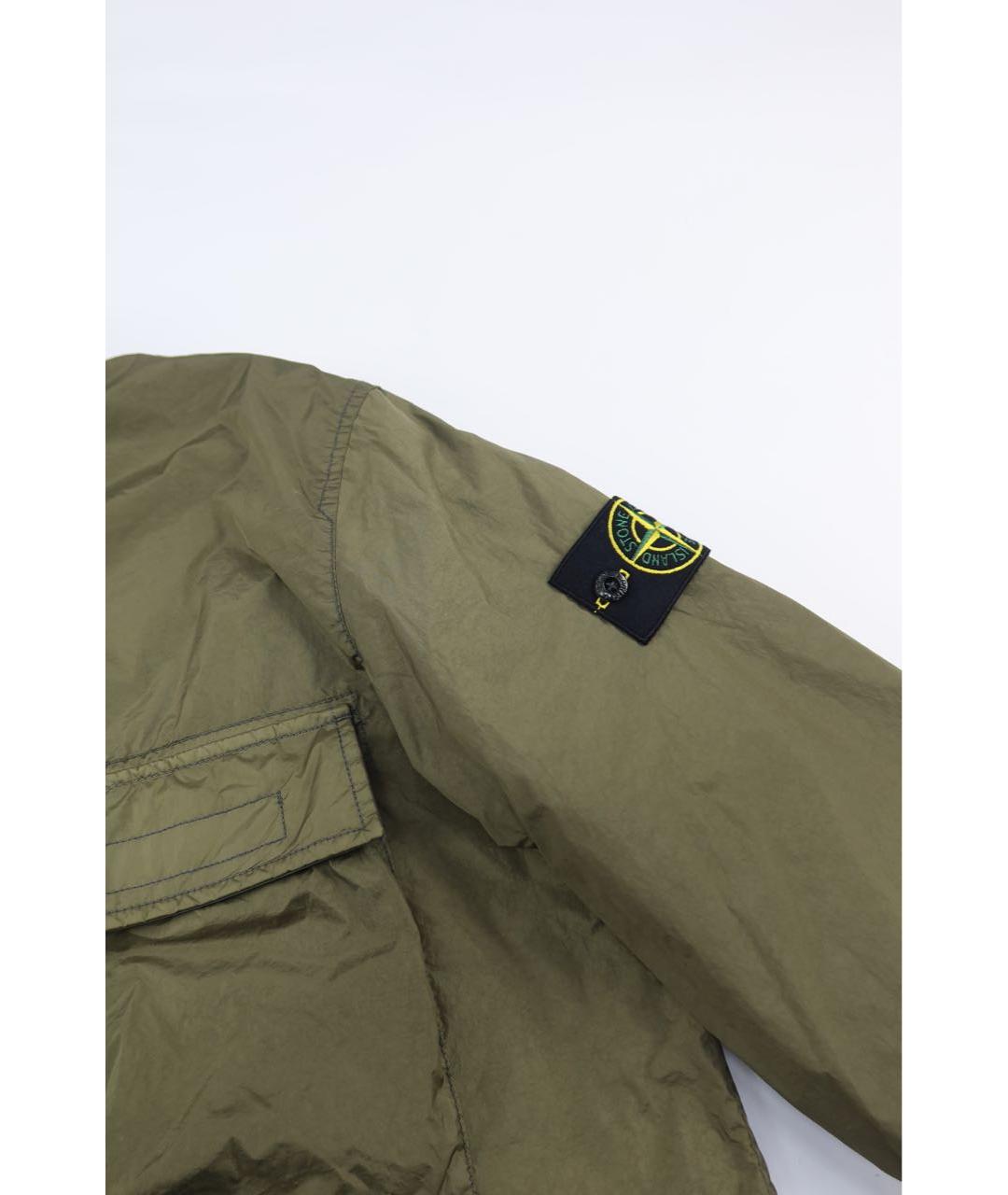 STONE ISLAND Хаки полиамидовая куртка, фото 4