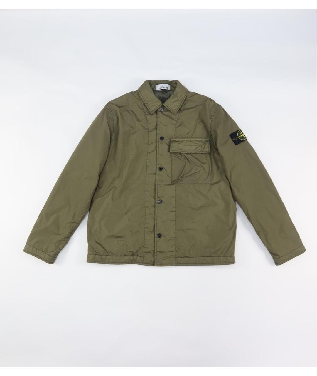 STONE ISLAND Хаки полиамидовая куртка, фото 9