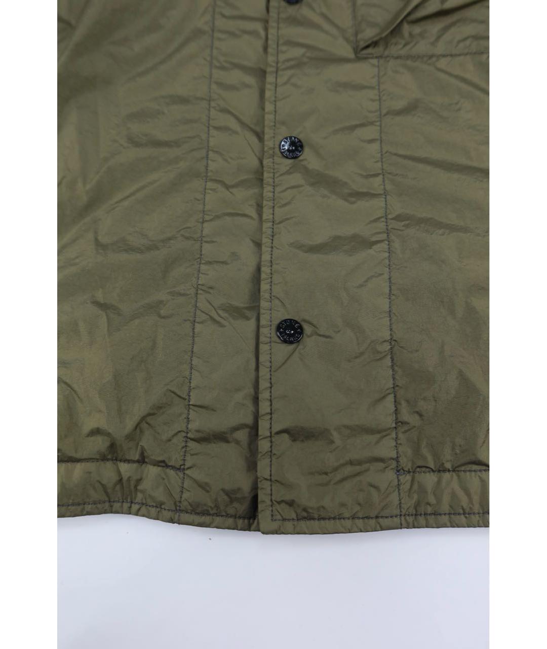 STONE ISLAND Хаки полиамидовая куртка, фото 2