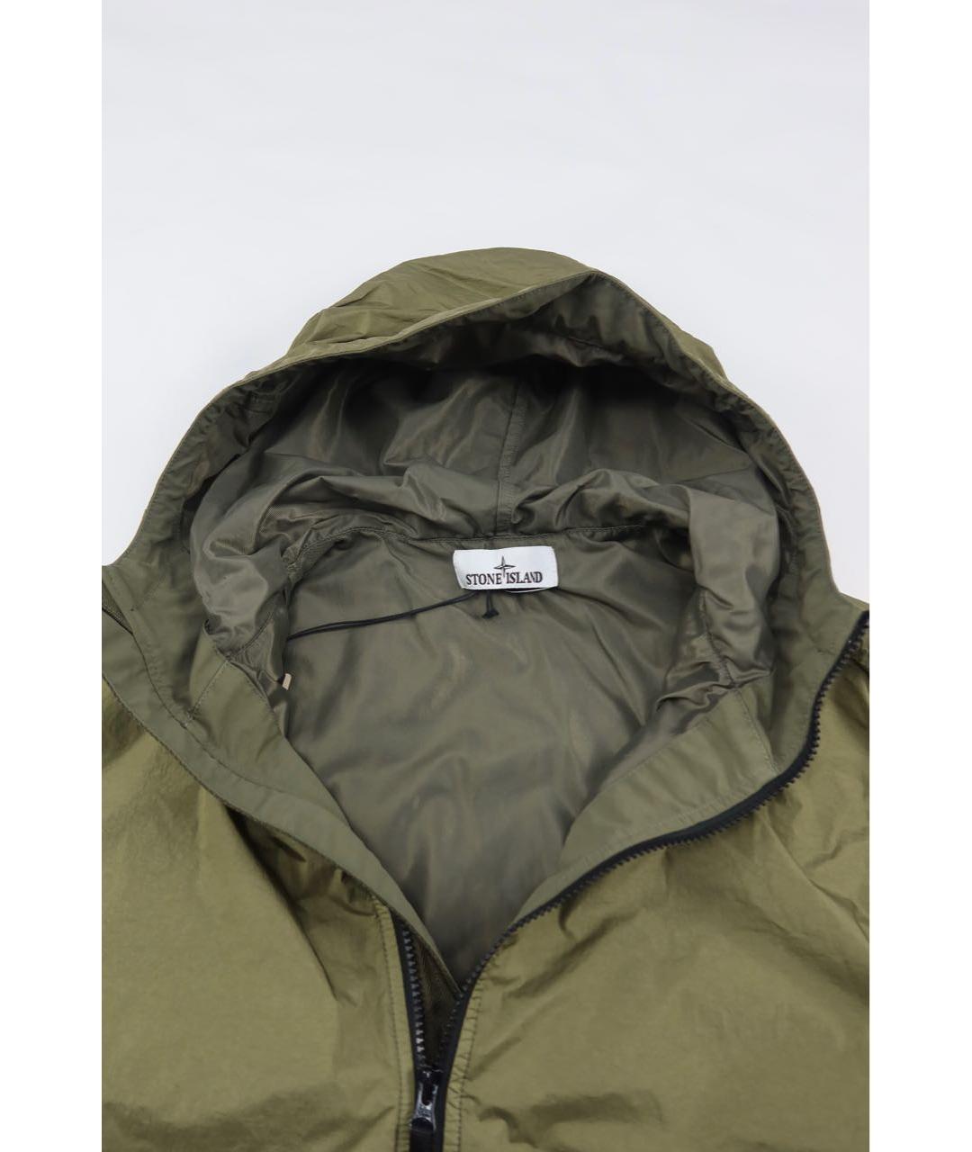 STONE ISLAND Хаки полиамидовая куртка, фото 6