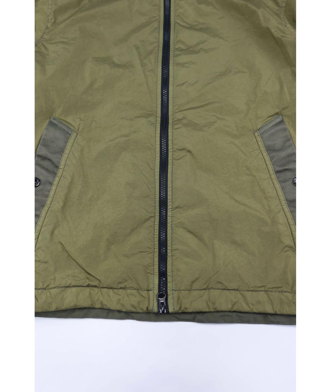 STONE ISLAND Хаки полиамидовая куртка, фото 2