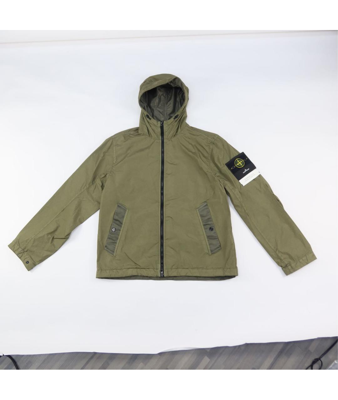 STONE ISLAND Хаки полиамидовая куртка, фото 9