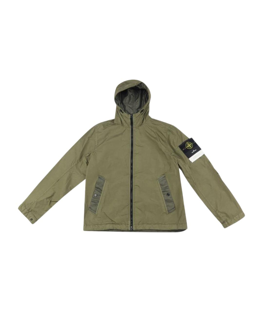 STONE ISLAND Хаки полиамидовая куртка, фото 1