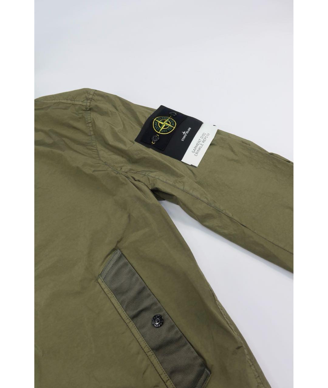 STONE ISLAND Хаки полиамидовая куртка, фото 3