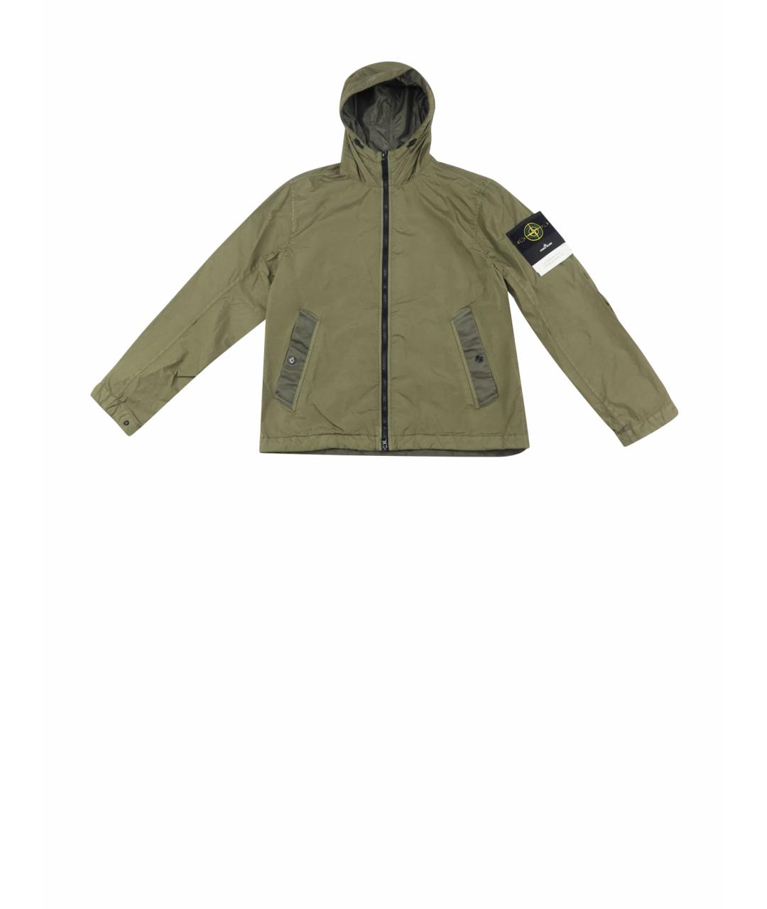 STONE ISLAND Хаки полиамидовая куртка, фото 10