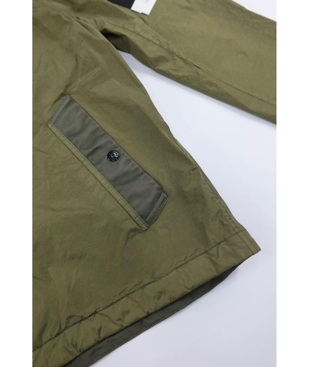 STONE ISLAND Хаки полиамидовая куртка, фото 4